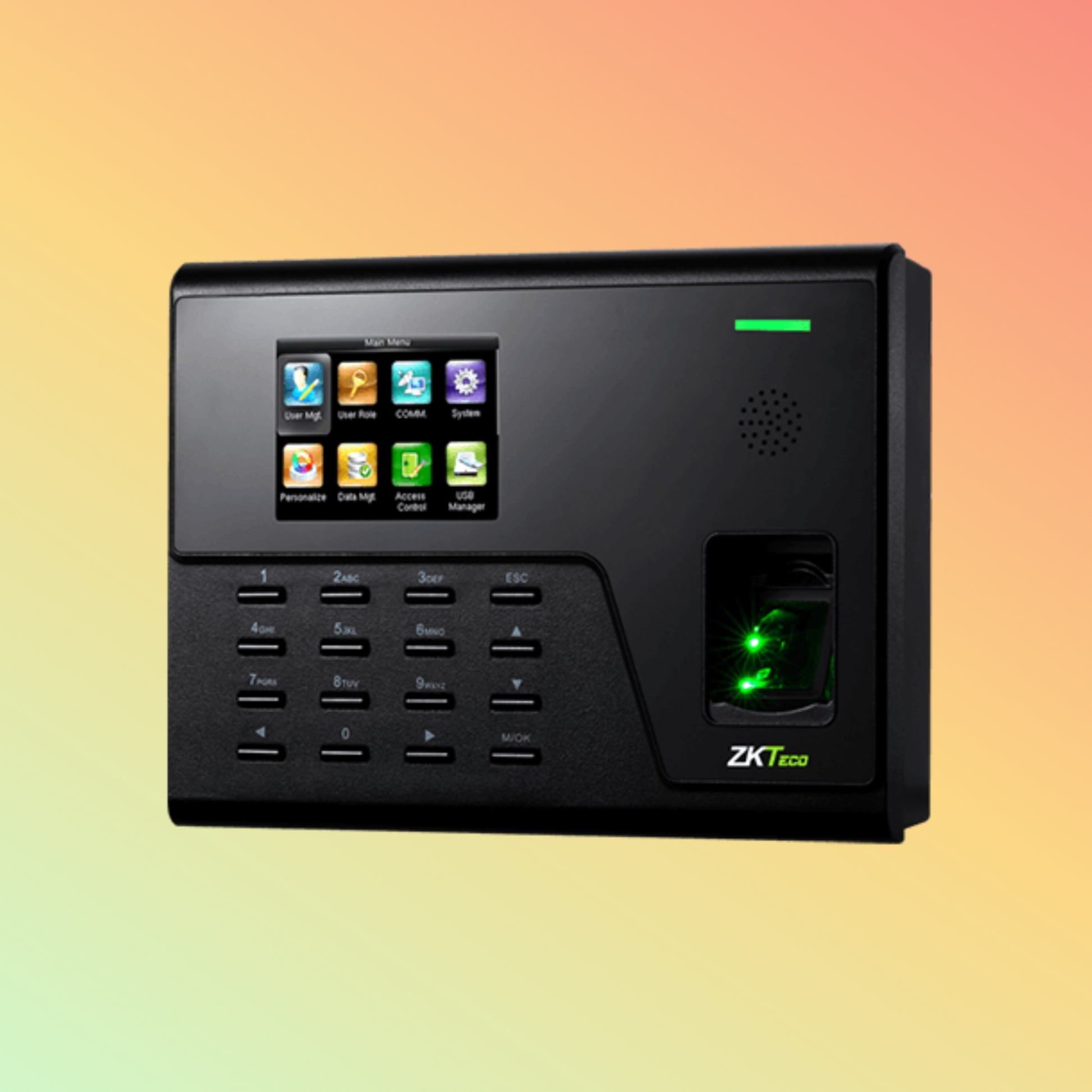 ZKTeco ZK-UA760 installed in an office.