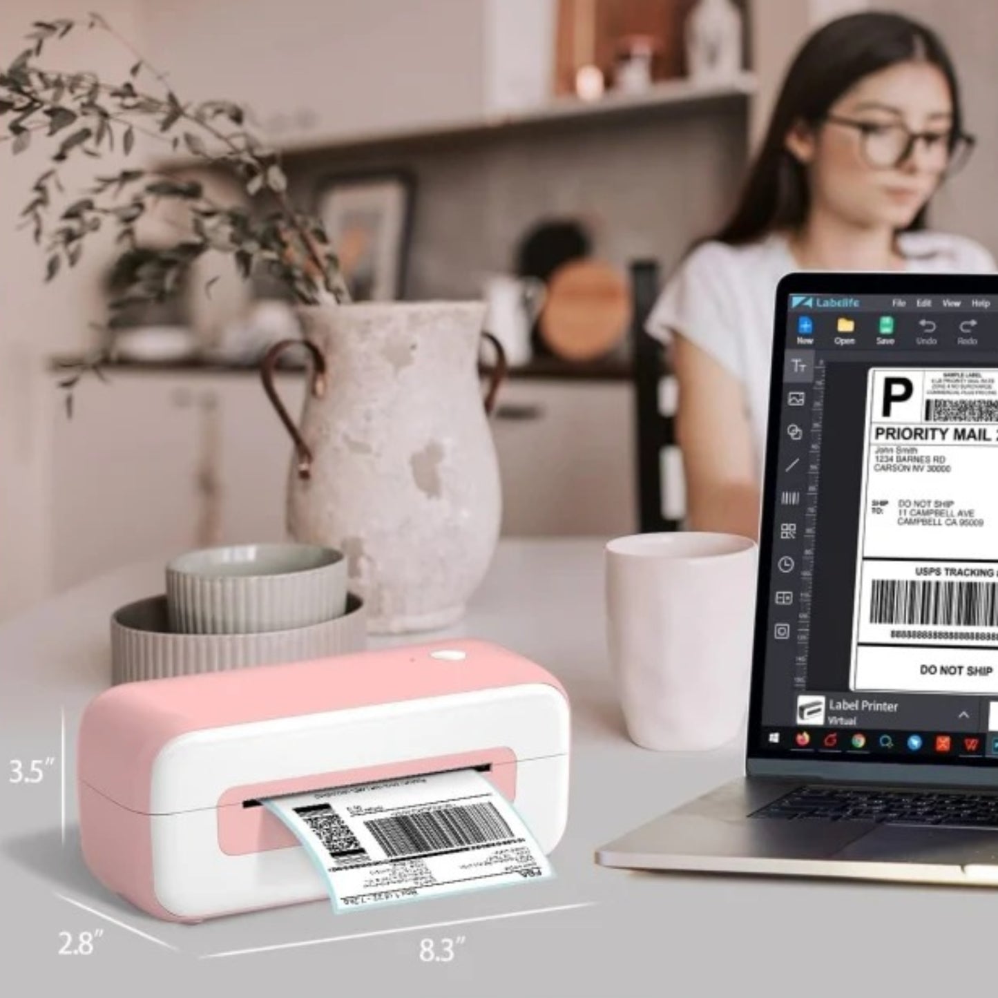 Phomemo PM-344 Label Printer Connectivity