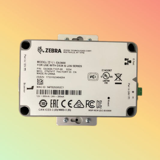 Zebra EA3600 Ethernet Adapter: Reliable Ethernet adapter for Zebra 3600 series scanners.