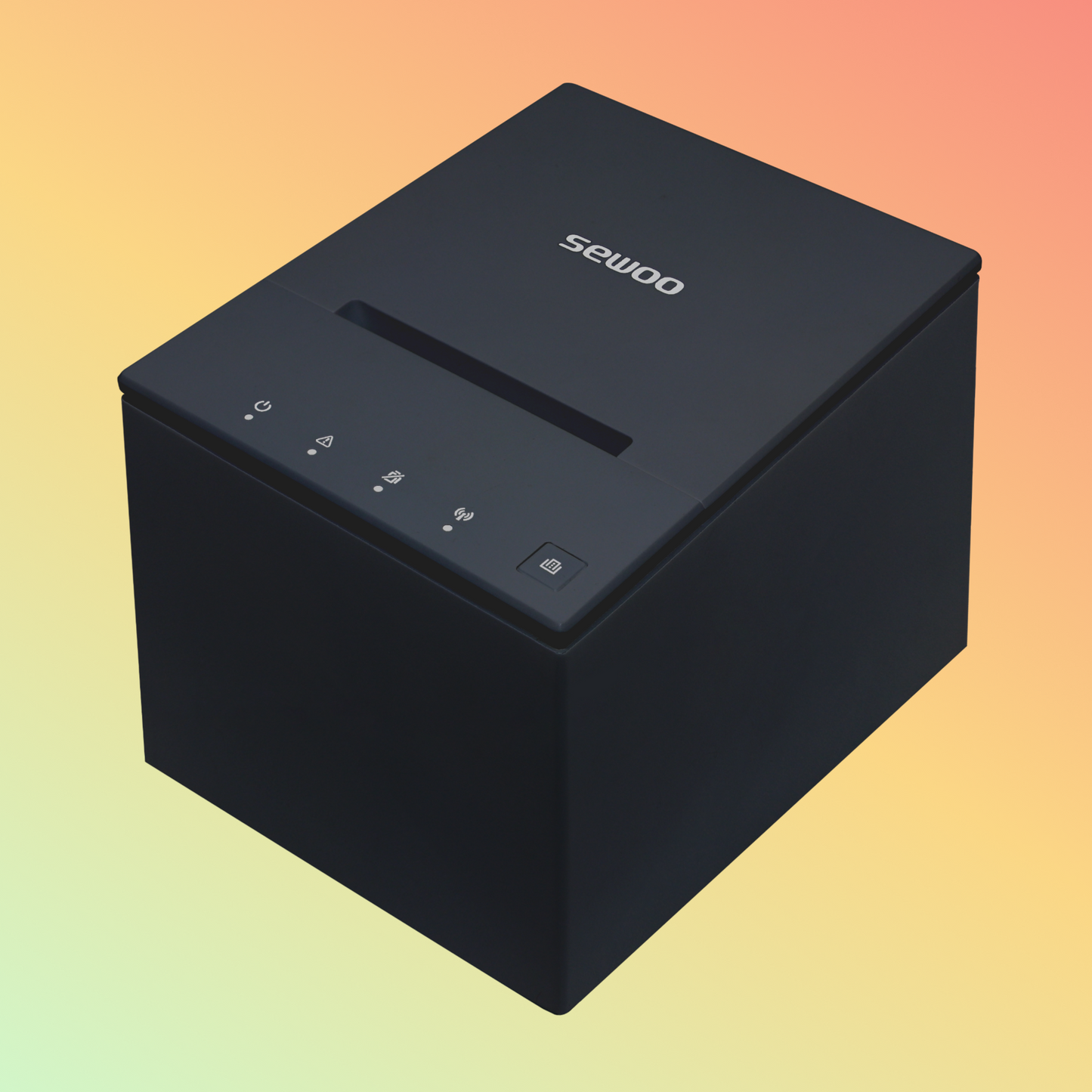 Sewoo SLK-TS200 3-inch thermal POS printer with sleek black design.