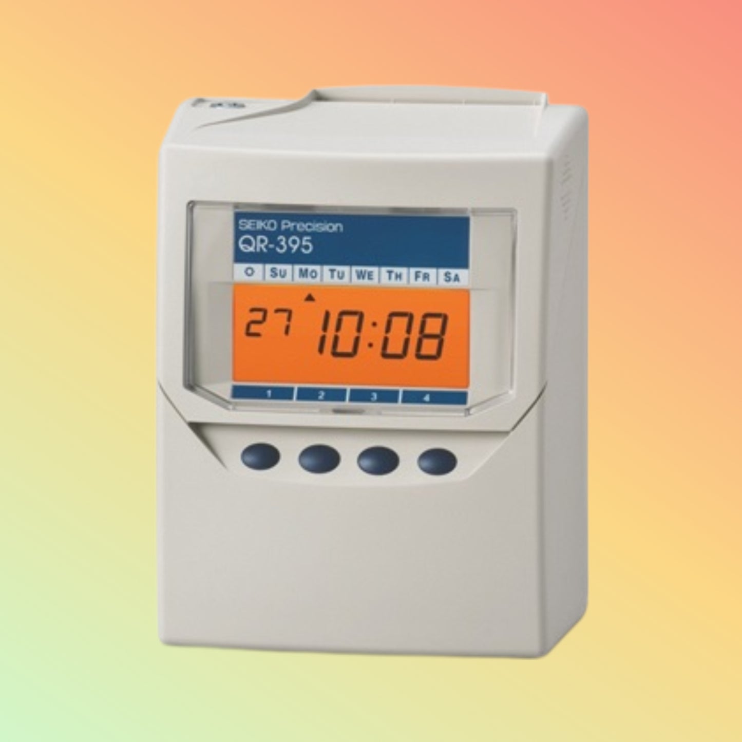 "User-friendly Seiko QR-395 Time Clock for small businesses"