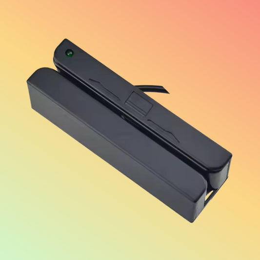 MSR100 dual-track card reader swiping feature with LED indicator