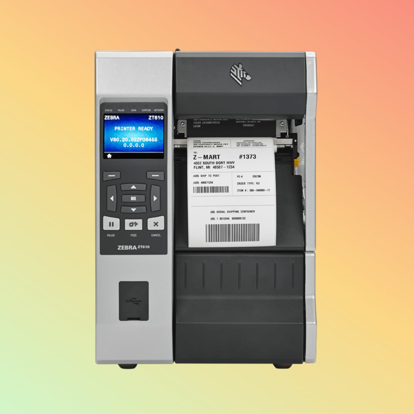 Zebra ZT610 300dpi Industrial Barcode Printer