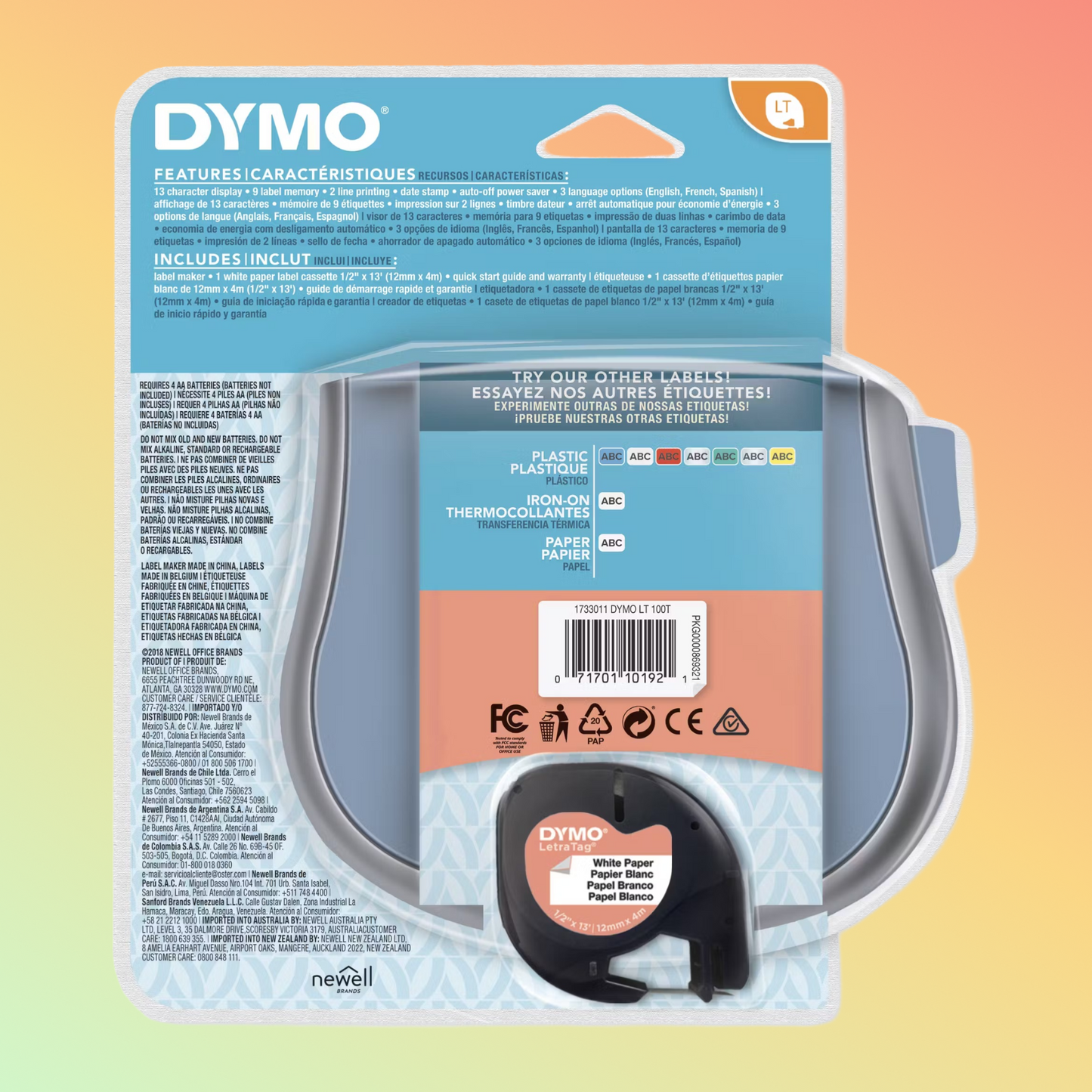 DYMO LetraTag 100T Plus Label Maker