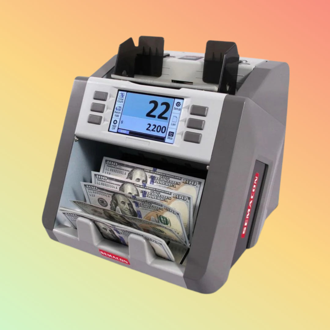 Compact and durable PLUS P16 currency counter ideal for retail and banking.