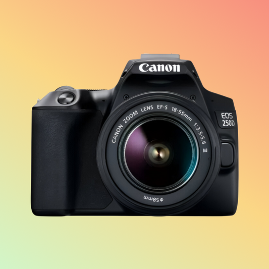कैनन EOS 250D DSLR कैमरा, काला+ EF-S 18-55mm f-3.5-5.6 III