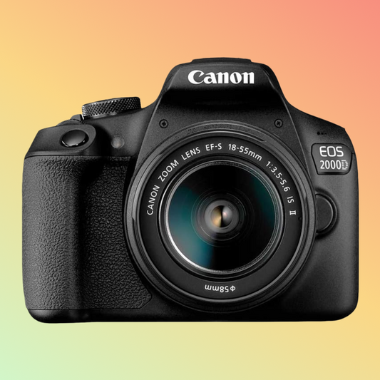 कैनन EOS 2000D DSLR कैमरा 18-55mm लेंस और 50mm F18 के साथ