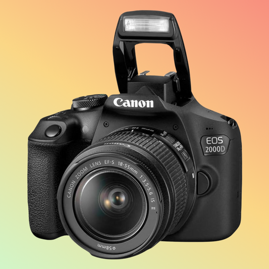कैनन EOS 2000D DSLR कैमरा 18-55mm लेंस और 50mm F18 के साथ