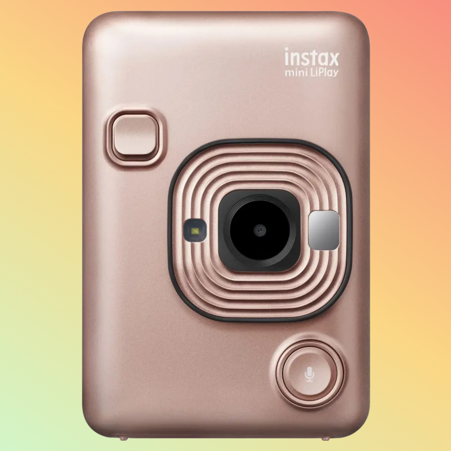 Fujifilm INSTAX Mini LiPlay Hybrid Instant Camera, Blush Gold