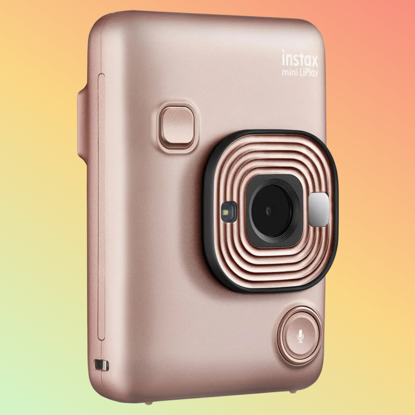 Fujifilm INSTAX Mini LiPlay Hybrid Instant Camera, Blush Gold