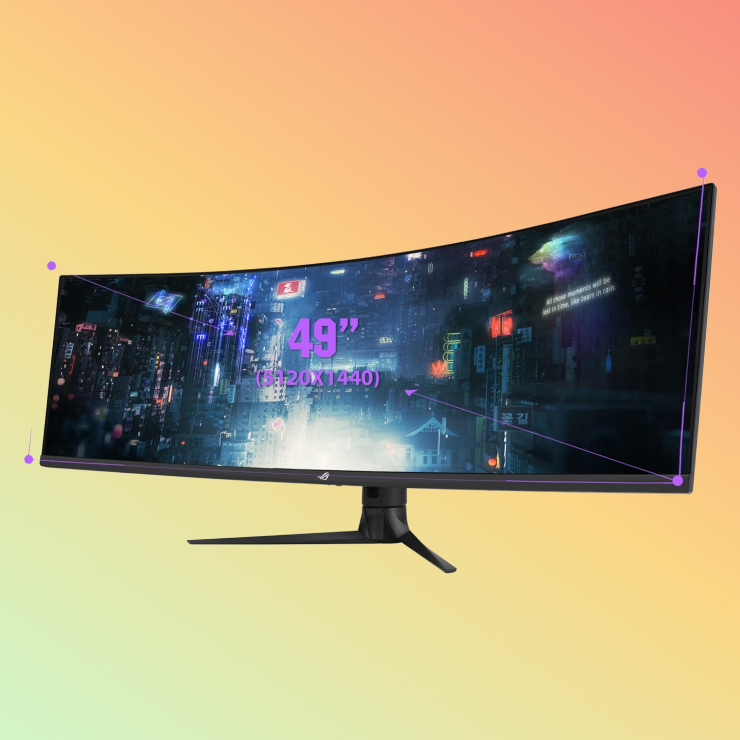 ASUS ROG XG49WCR 49'' 1ms 165Hz Ultra Wide - Curved Monitor