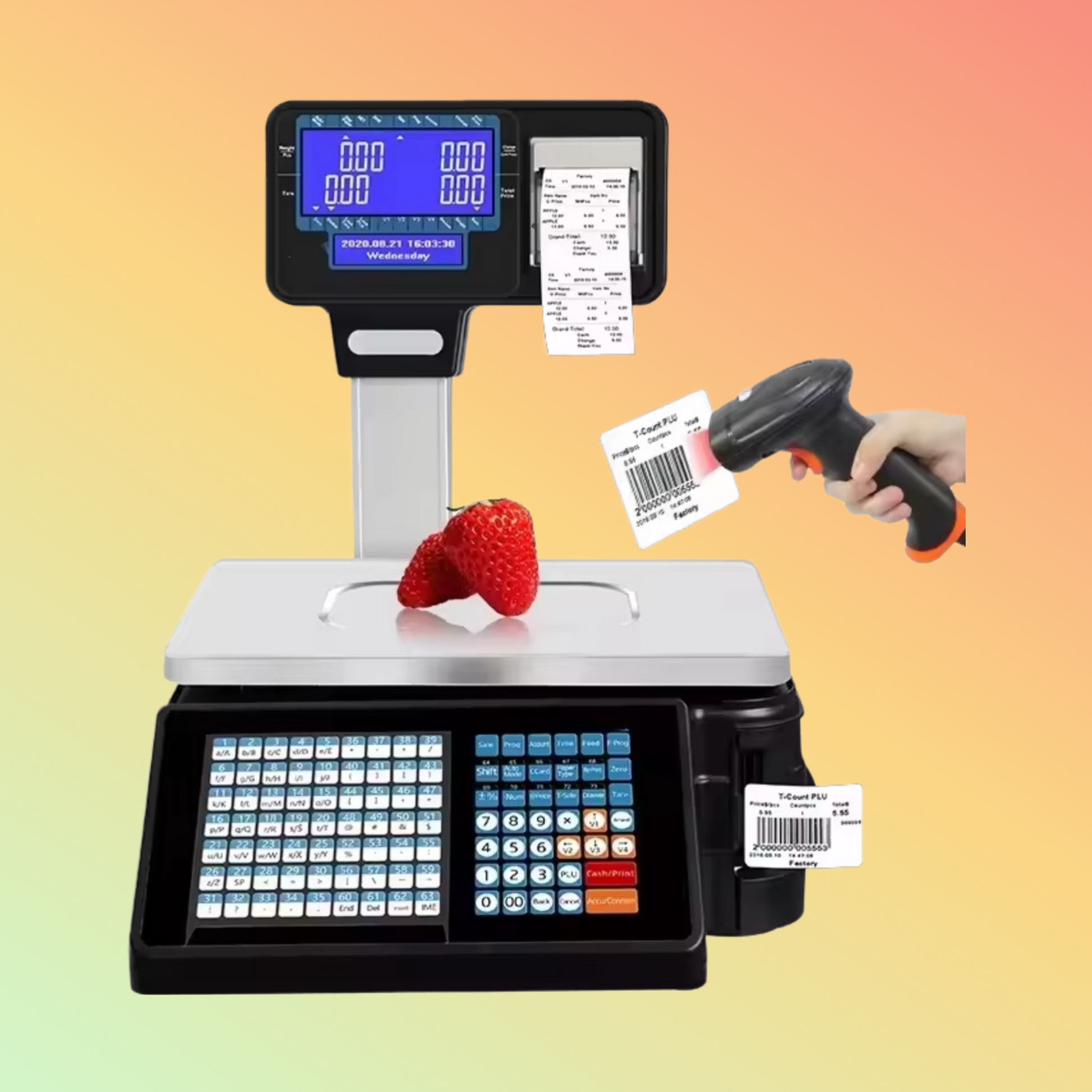 مقياس ملصقات الباركود Postech POS-2018