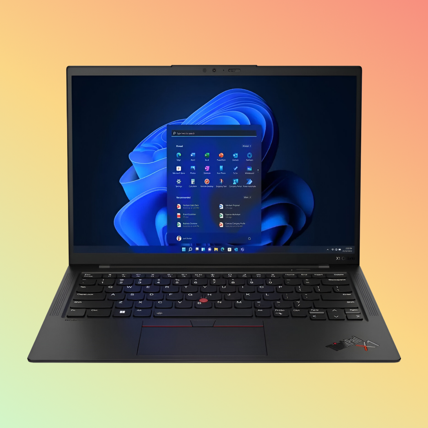لينوفو ثينك باد X1 كاربون الجيل الحادي عشر، معالج إنتل كور i7-1355U، ذاكرة وصول عشوائي (RAM) سعة 16 جيجابايت، قرص تخزين SSD سعة 1 تيرابايت، أسود داكن