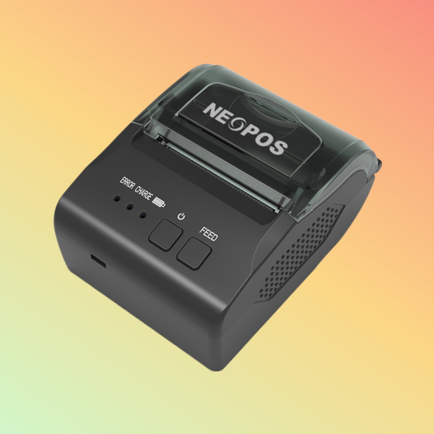 NEOPOS NP-R5810 printing receipt with clear 203 dpi resolution.