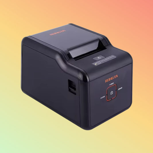 Top view of Rongta RP330, highlighting the easy paper loading mechanism.