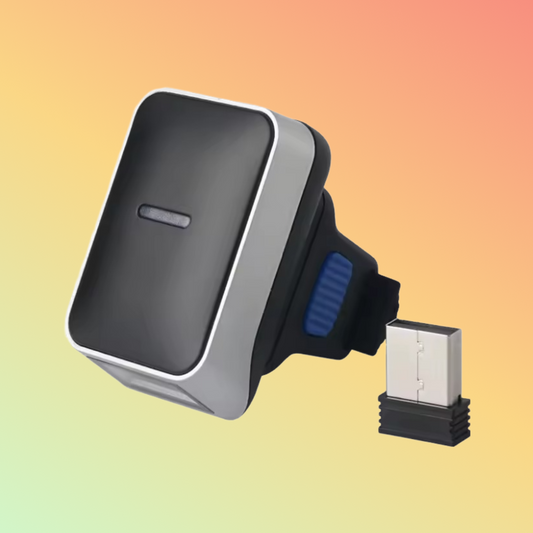 Hands Free Plug and Play Portable Wireless USB Interface Ring Type 1D 2D Barcode Scanner