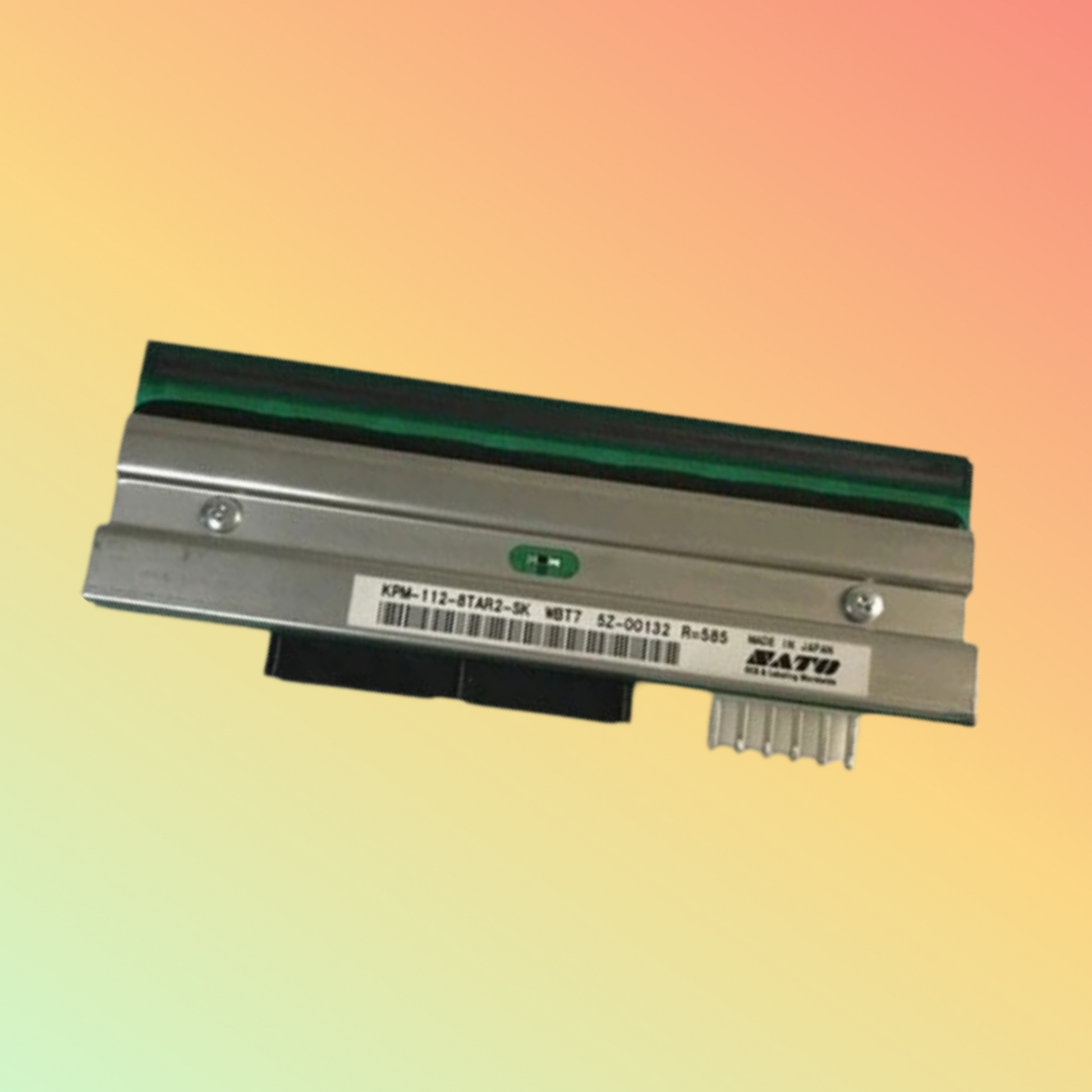 Thermal printhead with high durability for industrial barcode printing.