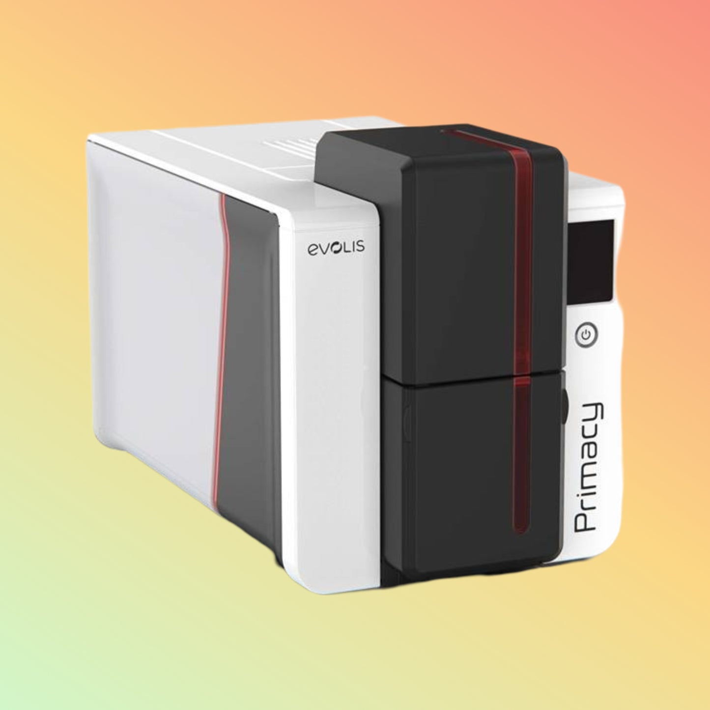 "Close-up of Evolis Primacy 2 Printer producing high-quality ID cards"