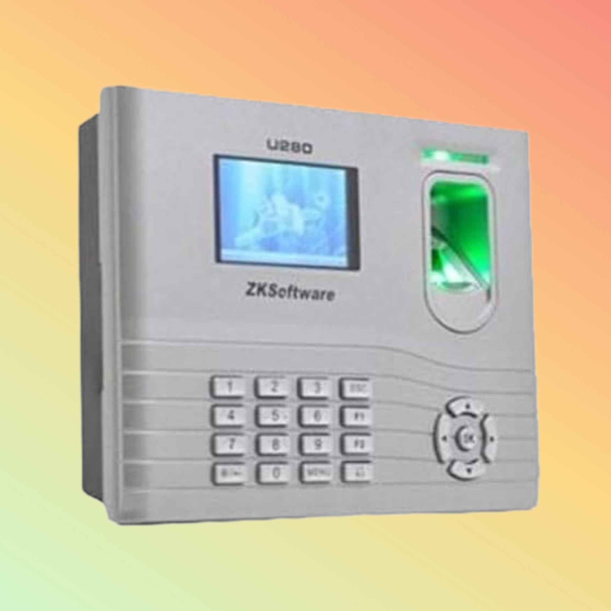 ZKTeco U280 Mounted in Office for Secure Time Tracking