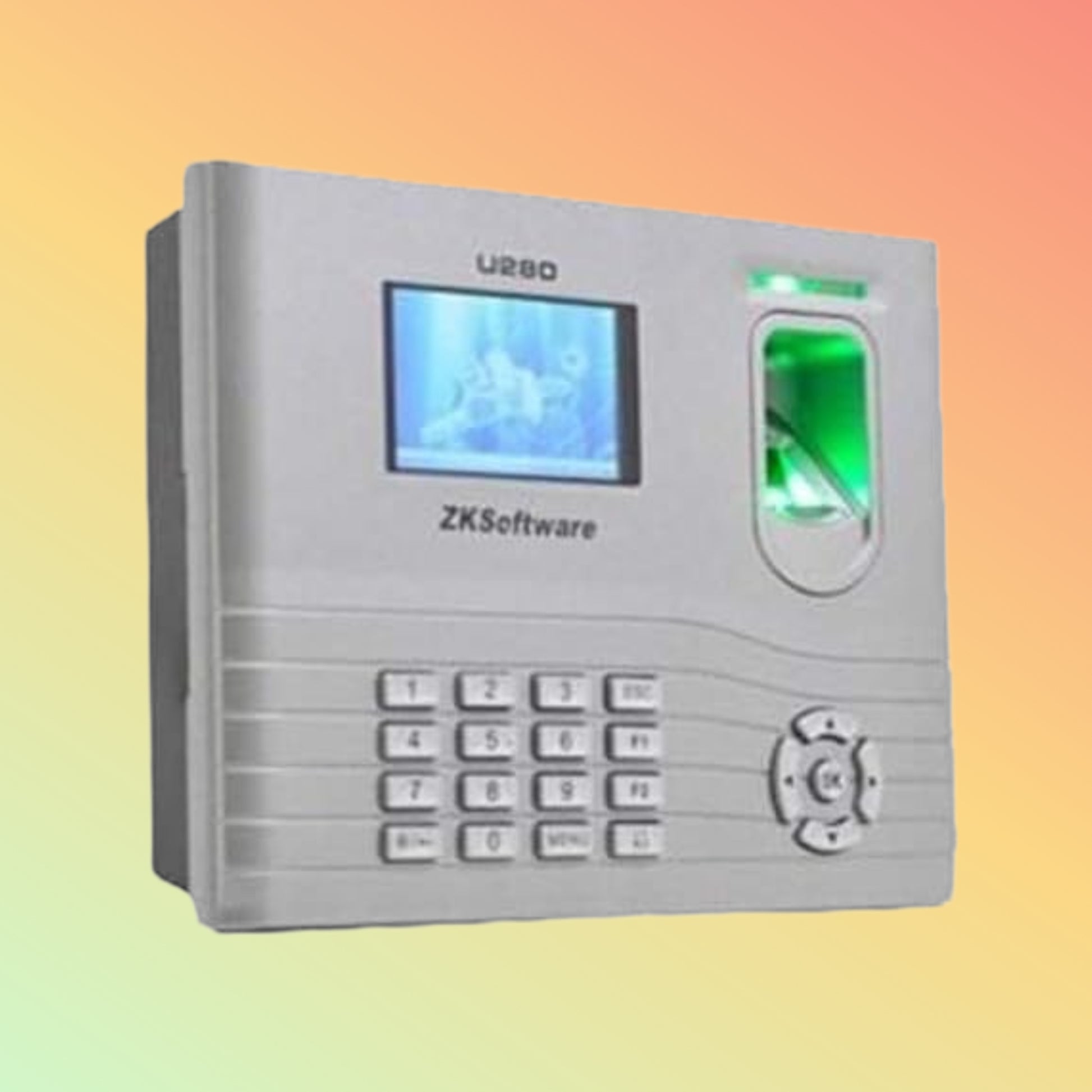 ZKTeco U280 Setup Showing TCP/IP Connectivity for Data Management