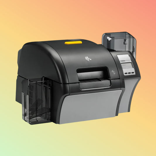 "Zebra ZXP Series 9 Retransfer ID Card Printer in operation"