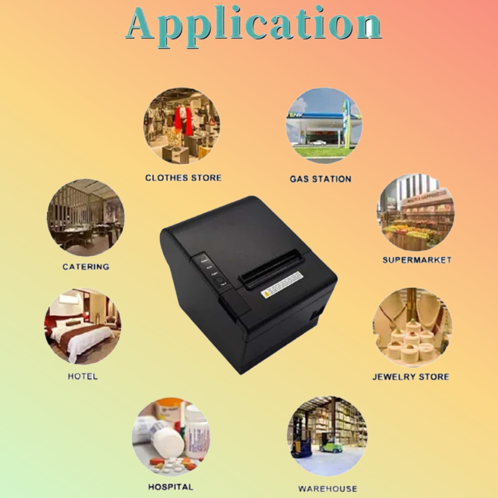 POSTECH PT-88VIII-KOT LAN Kitchen Printer