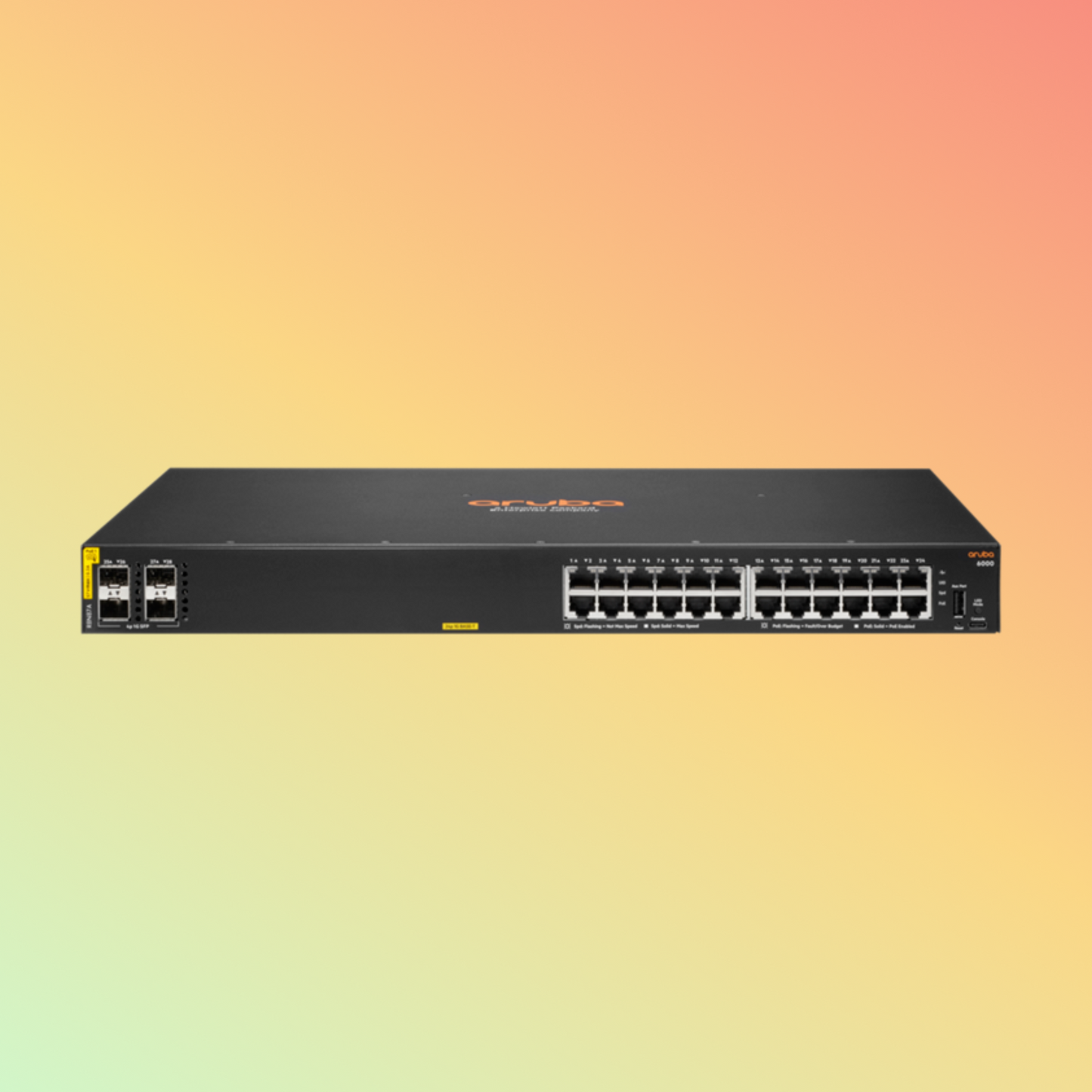 Aruba 6000 24G Class4 PoE 4SFP 370W Switch