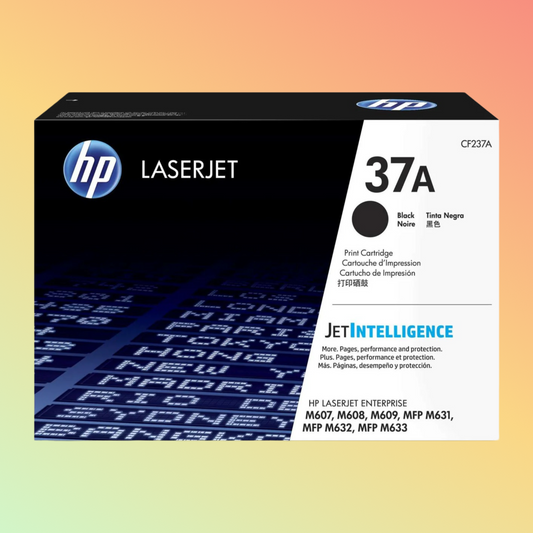 HP 37A Black LaserJet Toner Cartridge CF237A