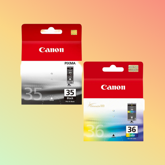 Canon PGI-35BK Black and CLI-36C Color Ink Cartridge set for PIXMA iP110 and TR150