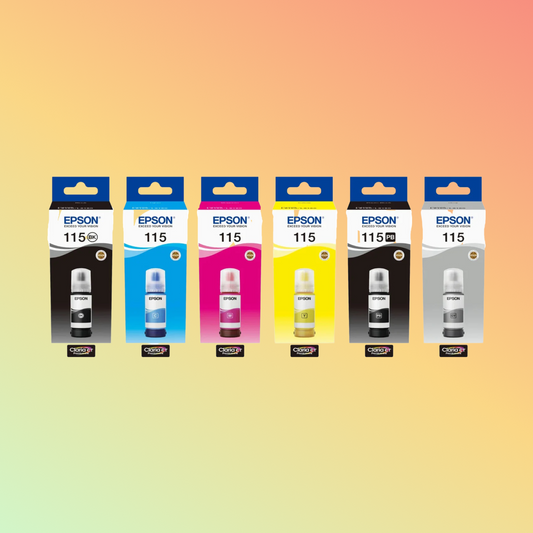 مجموعة حبر إبسون 115 لطابعات إبسون L8160 وL8180