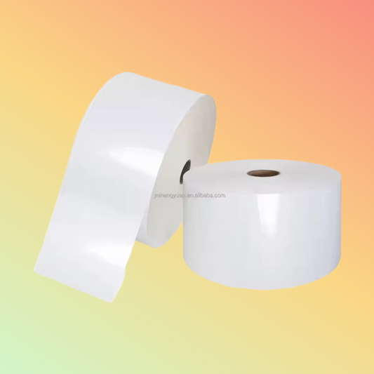 White Glossy PP Film Jumbo Roll Self Adhesive Synthetic Paper Label Material