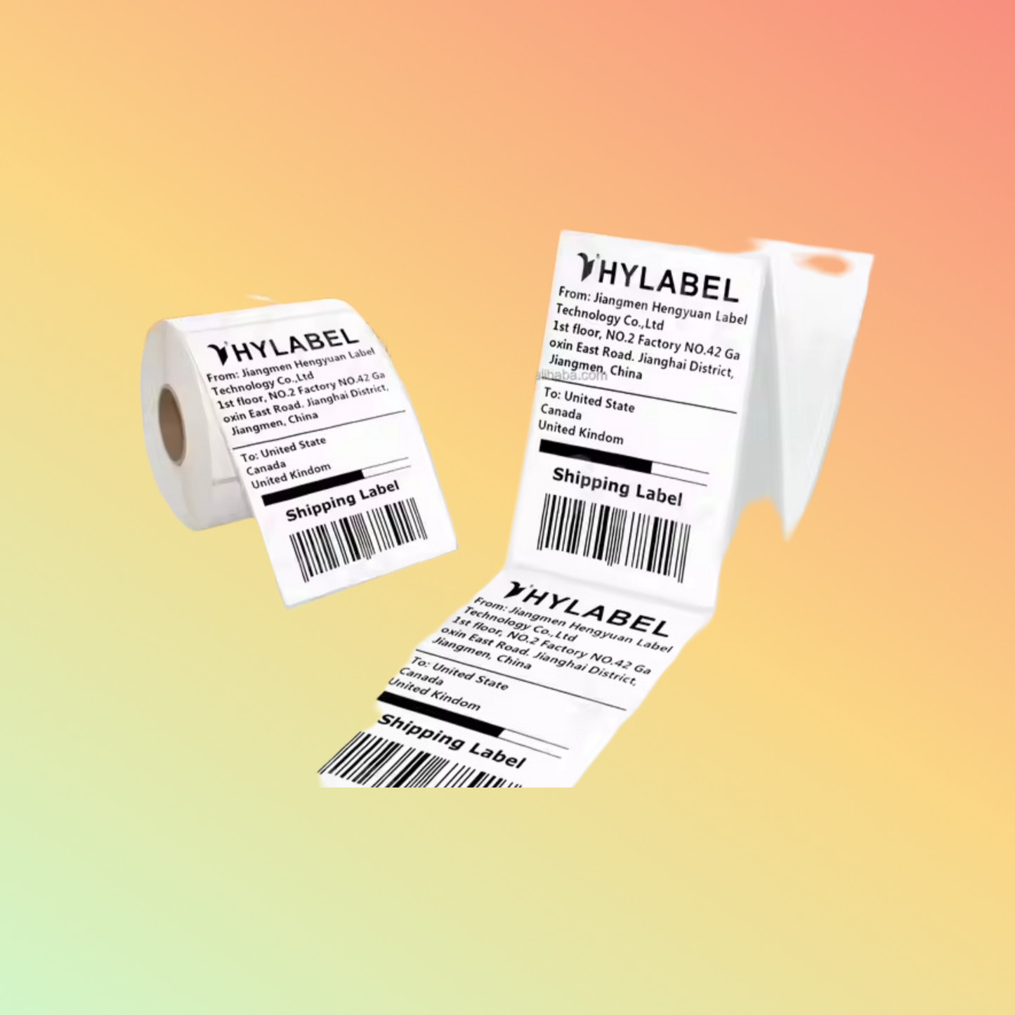 102x152mm 4"x6" Waterproof Thermal Shipping Label