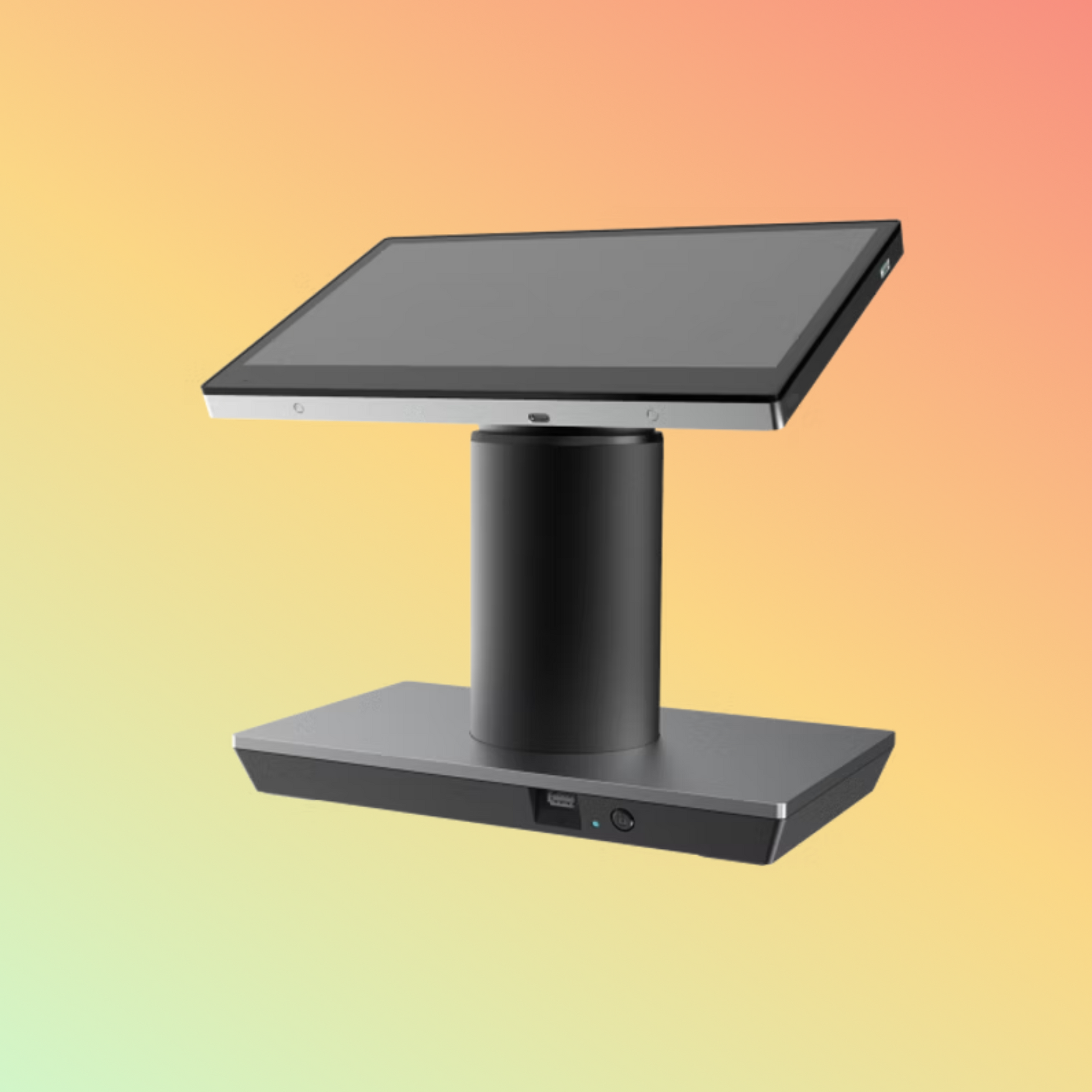 Compact design of POSTECH Mobile POS M276 placed on a counter with accessories.