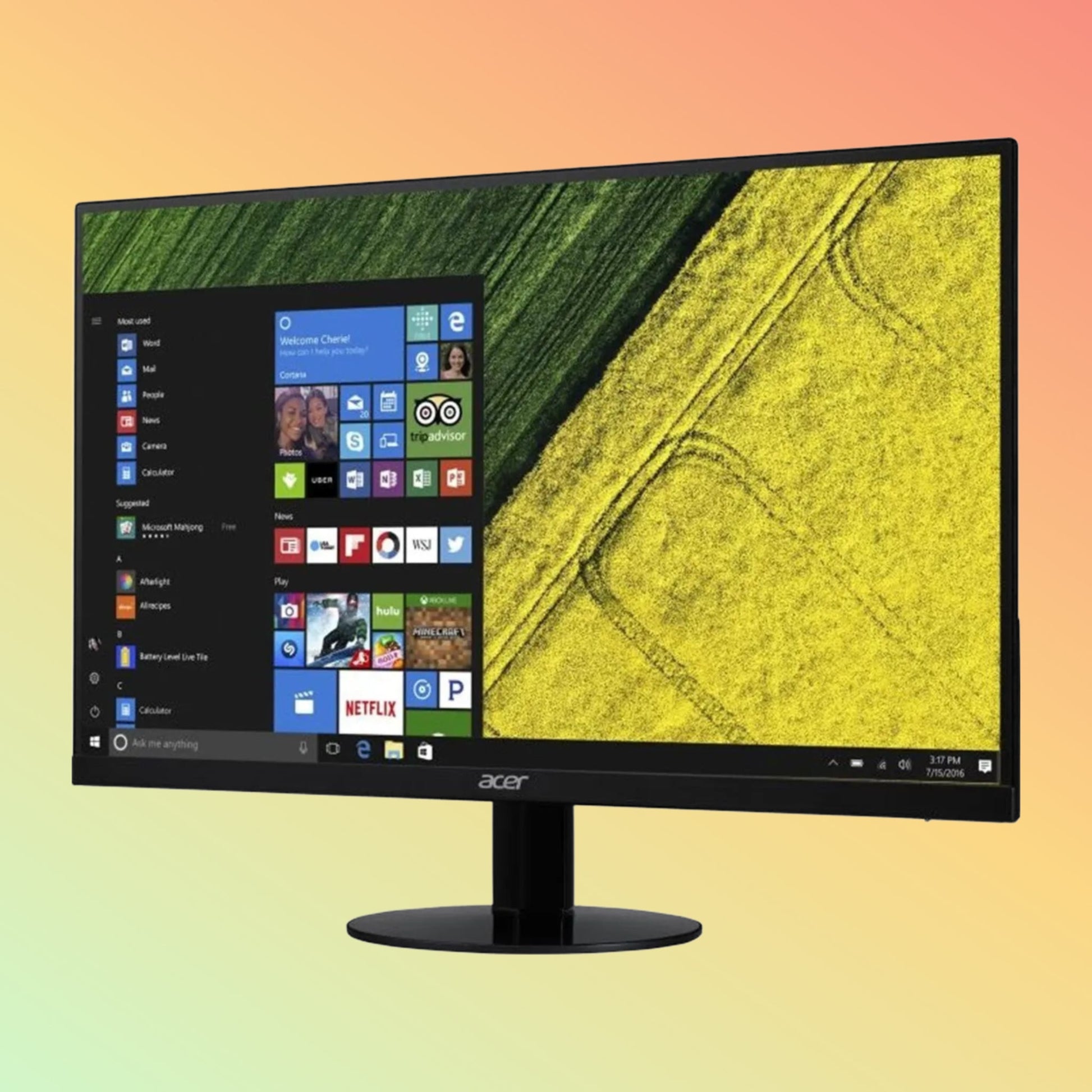 شاشة ACER SA240Y - 23.8 بوصة LED (1920 × 1080) FHD، تدعم AMD Free-Sync