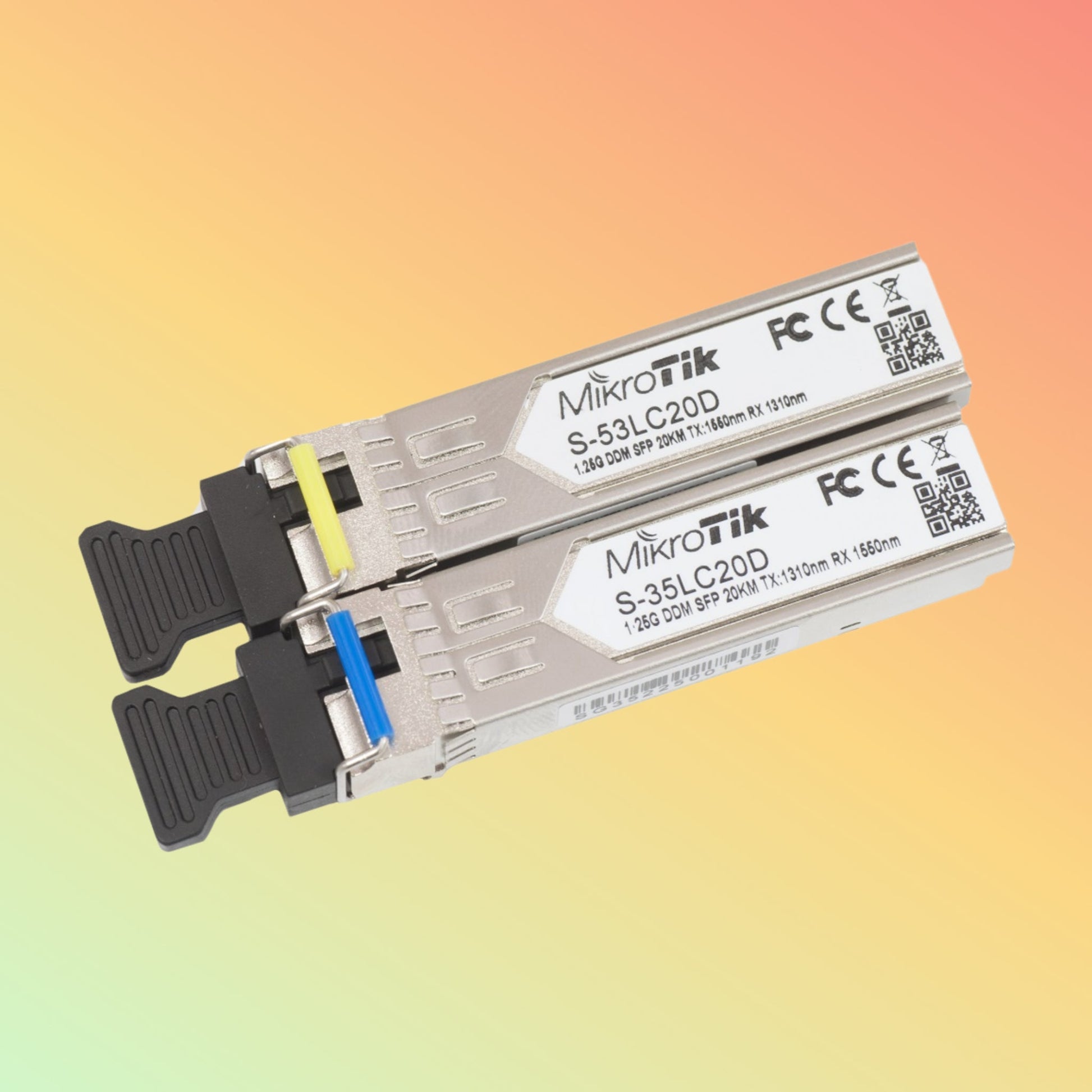 Mikrotik S-3553LC20D - طقم وحدتين SFP (1.25G)