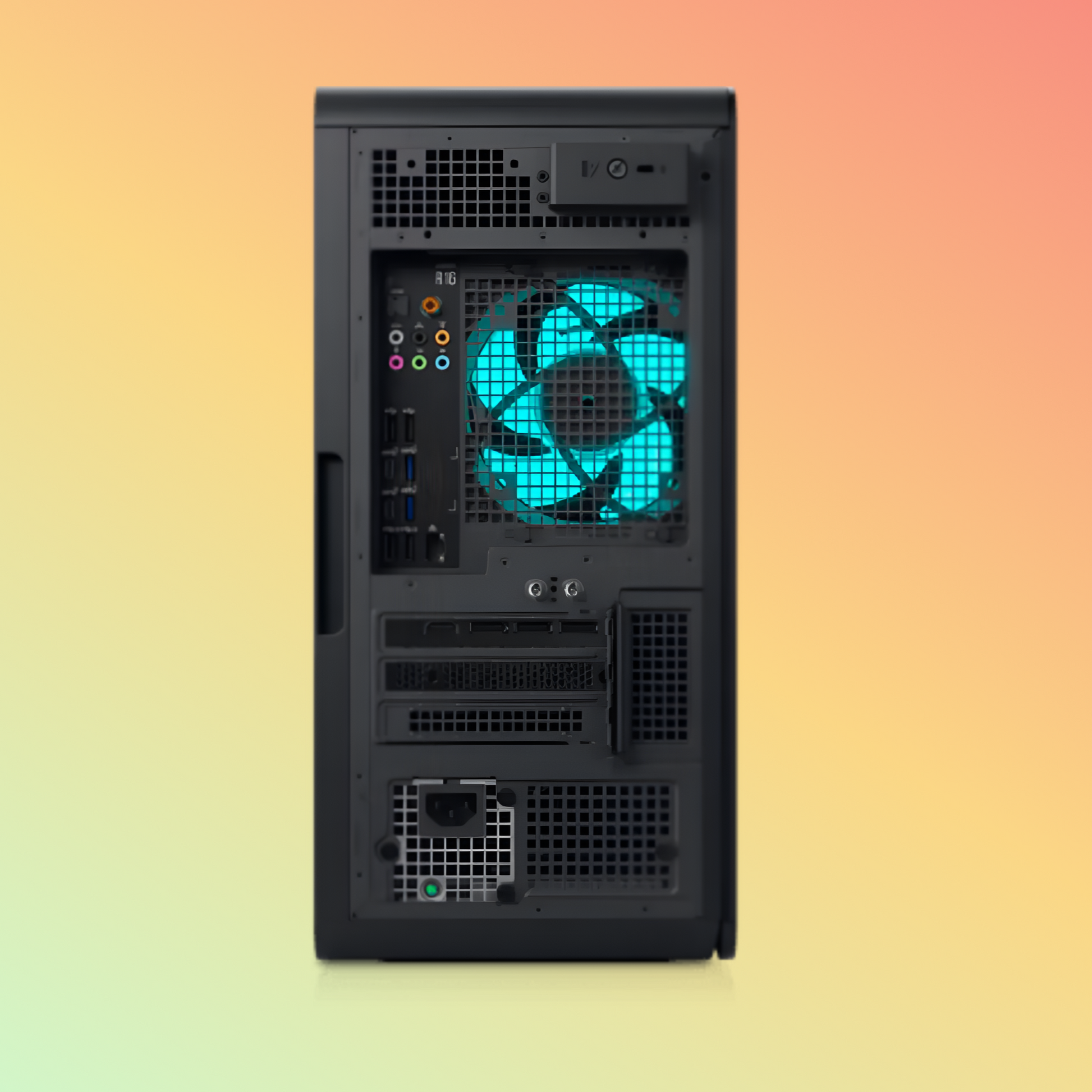 كمبيوتر مكتبي Dell Alienware Aurora R16 - معالج I9-14900F من الجيل الرابع، سعة 32 جيجابايت، قرص SSD سعة 1 تيرابايت، بطاقة رسومات Nvidia Geforce RTX 4080
