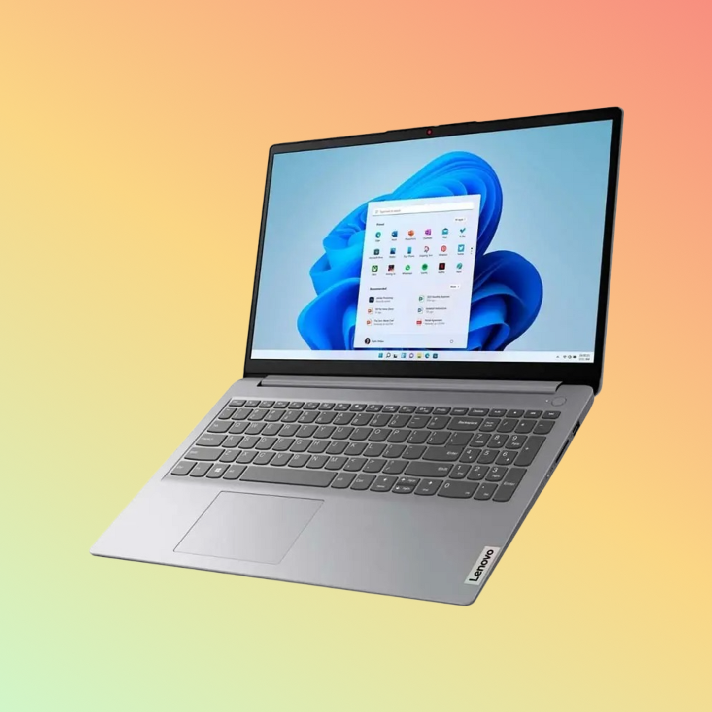 لابتوب لينوفو آيدياباد 1 15AMN7 - معالج AMD Ryzen-3-7320U، ذاكرة وصول عشوائي (RAM) سعة 4 جيجابايت، قرص صلب SSD سعة 256 جيجابايت، شاشة عالية الدقة مقاس 15.6 بوصة