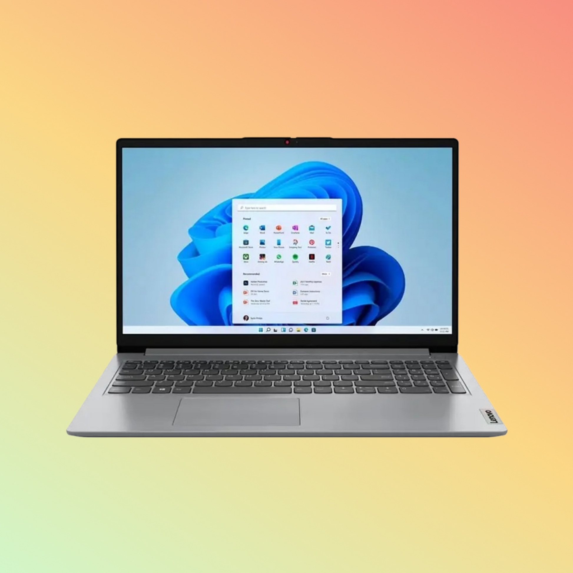 لابتوب لينوفو آيدياباد 1 15AMN7 - معالج AMD Ryzen-3-7320U، ذاكرة وصول عشوائي (RAM) سعة 4 جيجابايت، قرص صلب SSD سعة 256 جيجابايت، شاشة عالية الدقة مقاس 15.6 بوصة