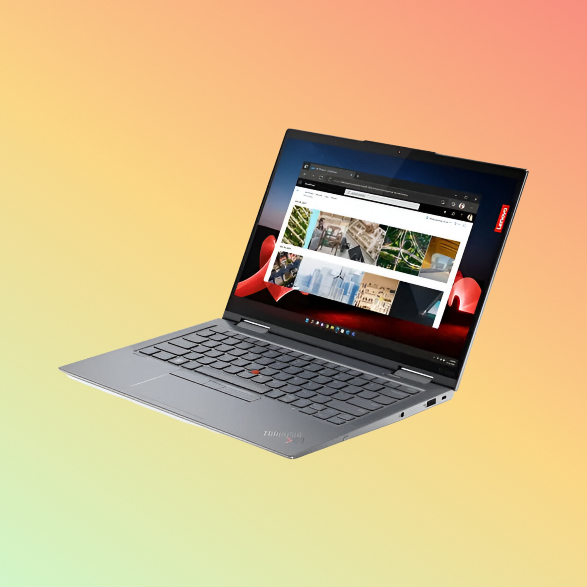 لابتوب لينوفو ثينك باد X1 يوجا الجيل الثامن - معالج i7-1365U من الجيل الثالث، سعة تخزين 16 جيجابايت، قرص SSD سعة 512 جيجابايت، شاشة لمس X360 بدقة WUXGA مقاس 14 بوصة