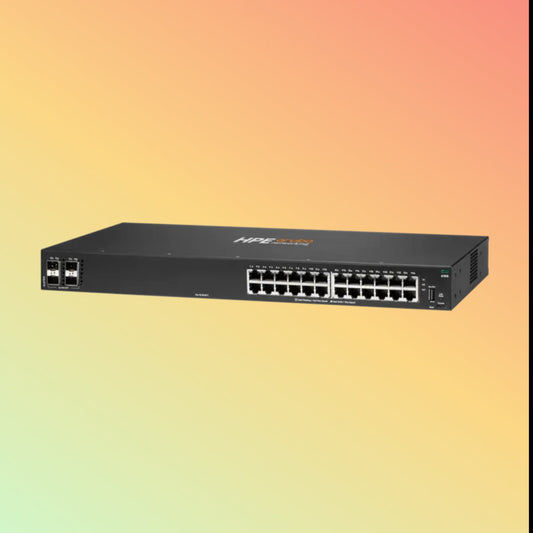 एचपीई अरूबा सीएक्स 6100 (जेएल678ए) स्विच - 24 x गीगाबिट ईथरनेट बेस-टी पोर्ट आरजे45