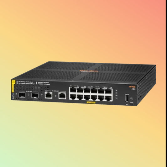 HPE अरूबा CX 6100 (JL679A) स्विच - 12 x गीगाबिट ईथरनेट BASE-T पोर्ट