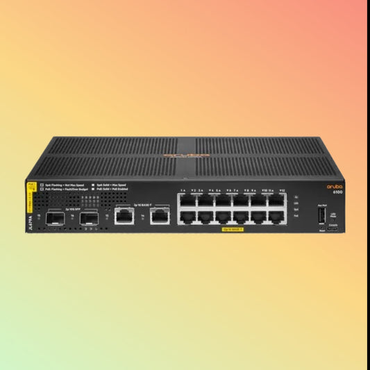 HPE अरूबा CX 6100 (JL679A) स्विच - 12 x गीगाबिट ईथरनेट BASE-T पोर्ट