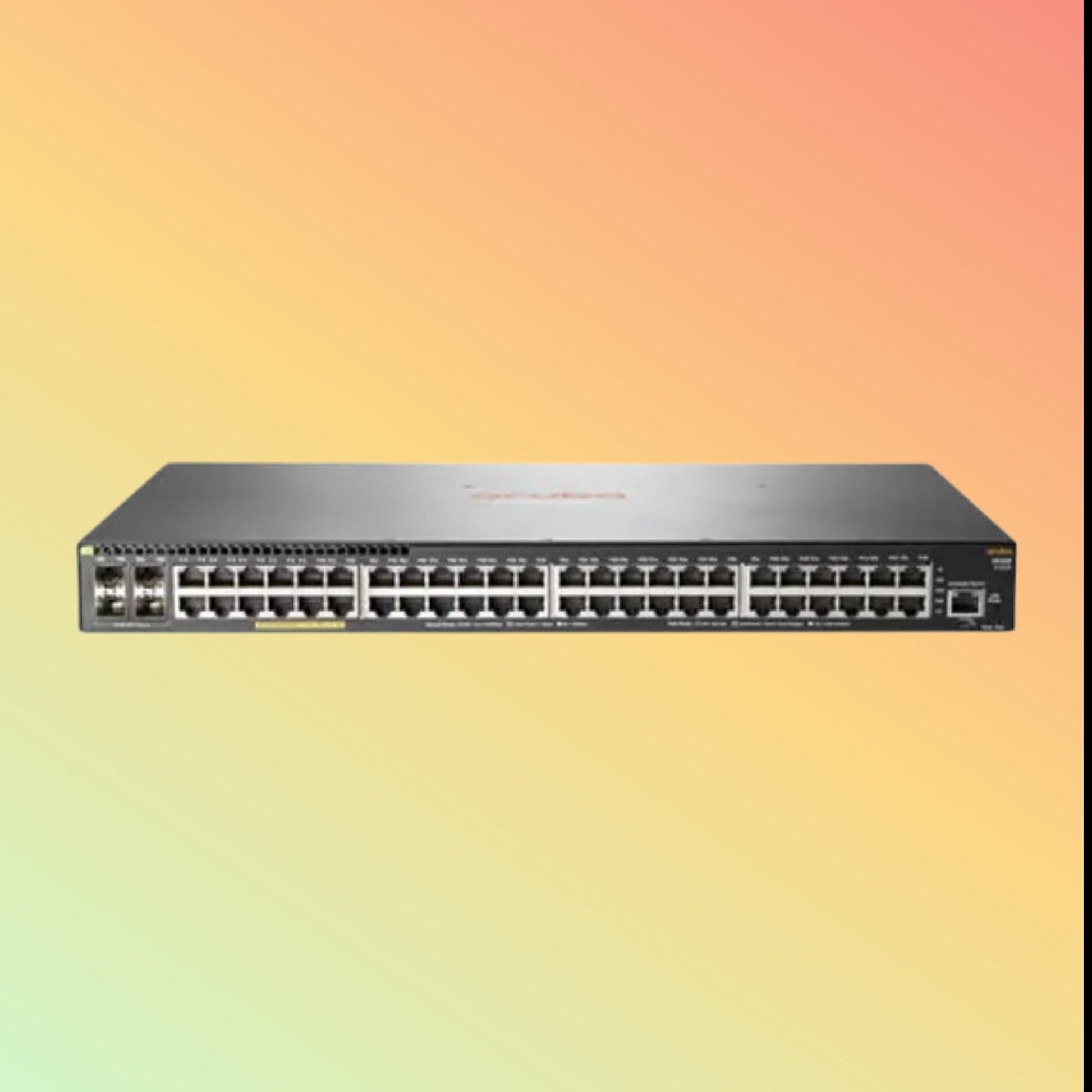 HPE Aruba 2930F (JL262A) Switch - 48 x Gigabit Ethernet PoE+ Ports RJ45, 4 x SFP Gigabit Ethernet Ports