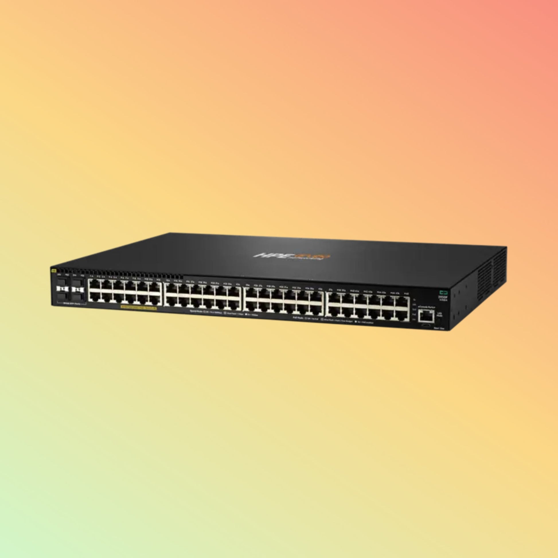 HPE अरूबा 2930F (JL558A) स्विच - 48 x गीगाबिट ईथरनेट PoE+ पोर्ट RJ-45, 4 x SFP+ 1/10GbE पोर्ट