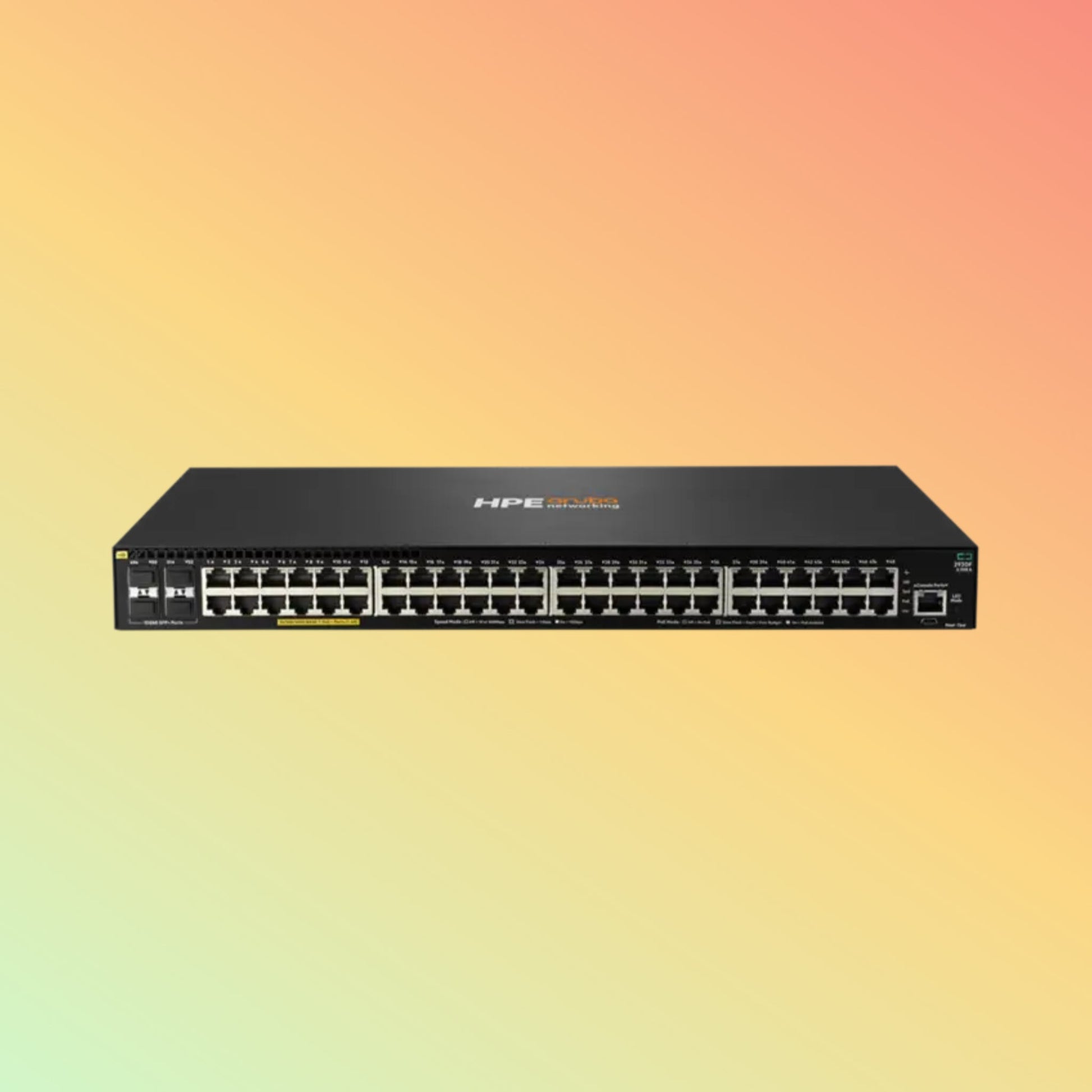 HPE अरूबा 2930F (JL558A) स्विच - 48 x गीगाबिट ईथरनेट PoE+ पोर्ट RJ-45, 4 x SFP+ 1/10GbE पोर्ट