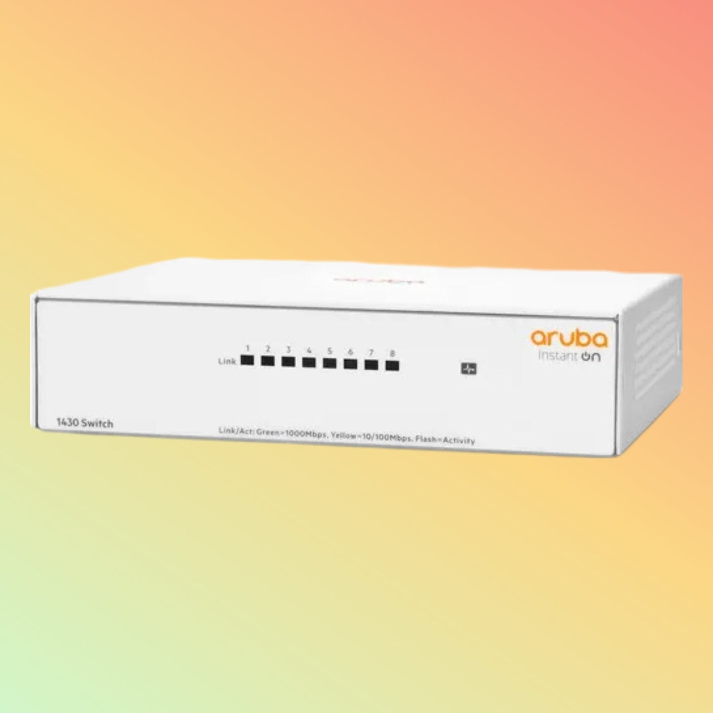 एचपीई अरूबा इंस्टेंट ऑन 1430 (R8R45A) स्विच - 8 x गीगाबिट ईथरनेट पोर्ट RJ45