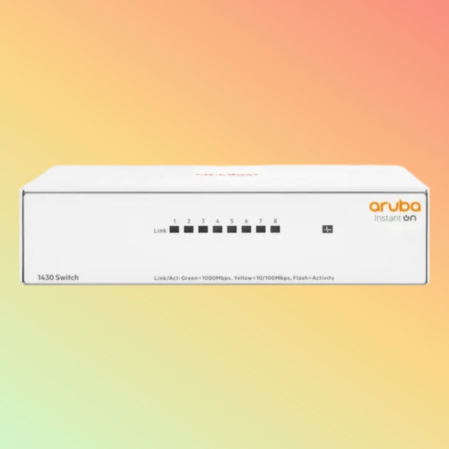 एचपीई अरूबा इंस्टेंट ऑन 1430 (R8R45A) स्विच - 8 x गीगाबिट ईथरनेट पोर्ट RJ45