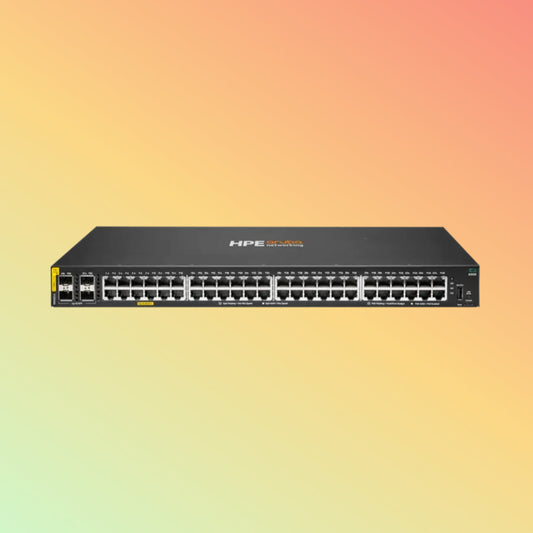 HPE अरूबा CX 6000 (R8N85A) स्विच - 48 x गीगाबिट ईथरनेट BASE-T पोर्ट, 4 x क्लास4 PoE 1G SFP पोर्ट