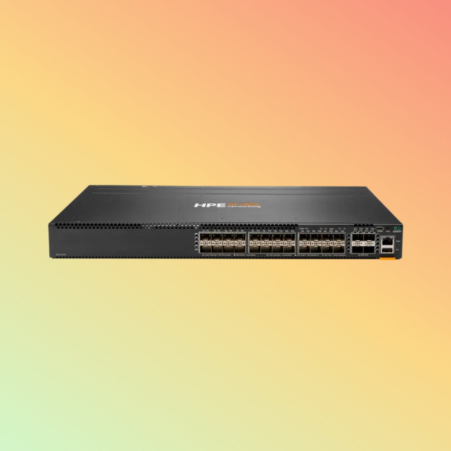 HPE अरूबा 6300M ​​(JL658A) स्विच - 24 x SFP+ 10 GbE, 4 x SFP 56 50 GbE WAN, 1 x USB-C