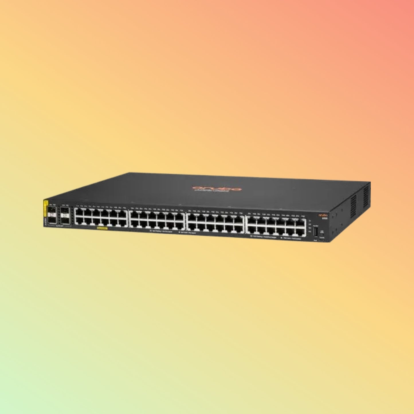 HPE अरूबा CX 6100 (JL675A) स्विच - 48 x गीगाबिट ईथरनेट PoE+ पोर्ट RJ45, 4 x SFP 10 GbE WAN, 2 x USB